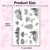 Custom PVC Plastic Clear Stamps, for DIY Scrapbooking, Photo Album Decorative, Cards Making, Stamp Sheets, Film Frame, Tree Pattern, 160x110x3mm