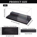 2-Tier Acrylic Minifigure Display Cases, Dustproof Building Block Display Box, Action Figure Toys Storage Box, Black, Finish Product: 20.1x10x9.5cm, about 3pcs/set