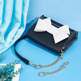 Alloy Bag Curb Chains, Bag Strap Extender, with Swivel Eye Bolt Snap Hook & Spring Gate Ring, Light Gold, 16cm