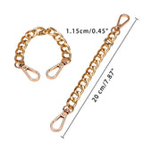 Bag Extender Chains, with Aluminum Curb Link Chains and Alloy Swivel Clasps, Mixed Color, 20~21.8cm