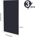 PVC Foam Boards, Poster Board, for Crafts, Modelling, Art, Display, School Projects, Rectangle, Black, 15.3x25.5x0.5cm