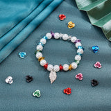 720Pcs 12 Colors Aluminum Beads, 3-Petal Flower, Mixed Color, 8.5~9x4.5mm, Hole: 1mm, 60pcs/color