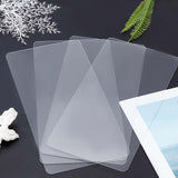 4Pcs Rectangle Acrylic Sheet, for Craft Projects, Signs, DIY Projects, Clear, 15x30x0.1cm