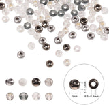 Grade A Glass Seed Beads, Round, Mixed Style, Mixed Color, 2x1.5mm, Hole: 0.3~0.9mm, about 20g/compartmentss, about 160g/box