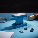 Horn Anvil Cast Iron Block Jewelry Making Bench Tool Mini Forming Metalworking, Deep Sky Blue, 9.1x3.5x5.6cm, Hole: 5mm