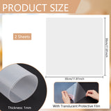 Silicone Mats, Heat Resistant Placemat, Square, Clear, 300x300x1mm