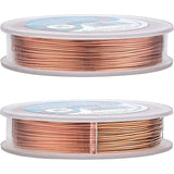 Round Copper Wire for Jewelry Making, Red Copper, 0.7mm, 21 Gauge, about 65.61 Feet(20m)/roll