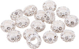 100PCS Silver Alloy Crystal Rhinestone Beads 11x6mm Large Hole European Beads for Jewelry Making