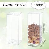 Transparent Plastic PET Box Gift Packaging, Rectangle, Clear, 17.5x6.5x5cm