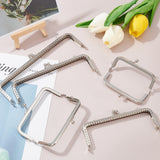 5Pcs Iron Purse Frame, for Bag Sewing Craft Tailor Sewer, Platinum, 8.5~18cm, 5pcs