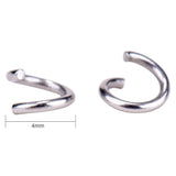 304 Stainless Steel Open Jump Rings, Stainless Steel Color, 4x0.7mm, about 2.6mm inner diameter, 480pcs/20g