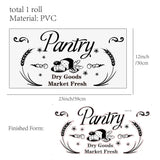 PVC Wall Stickers, for Pantry Wall Decoration, Word, 590x300mm