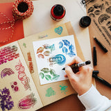 PVC Stamps, for DIY Scrapbooking, Photo Album Decorative, Cards Making, Stamp Sheets, Film Frame, Mixed Shapes, 21x14.8x0.3cm