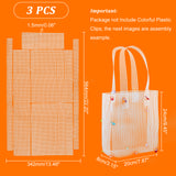 Plastic Mesh Bag Frame, Knitting Bag Making Accessories, Rectangle, White, 34.2x56.4x0.15cm