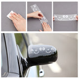 Waterproof PVC Car Stickers, with Adhesive Tape, For Car Decorations, Expression, Mixed Color, 234~250x67~84x0.2mm
