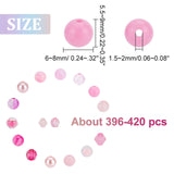 16 Style Transparent & Opaque & Frosted Acrylic Beads, Round, Mixed Color, 6~9x5.5~8mm, Hole: 1.5~2mm, 23~30pcs/style