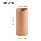 Kraft Paper Tube, Camel, 9.9x4.6cm, Inner diameter: 4cm