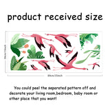 PVC Wall Stickers, Wall Decoration, Flamingo Pattern, 390x890mm