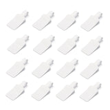Rectangle Jewelry Display Sticker Self-adhesive Paper, Ring Jewelry Tags, White, 6x1.2cm