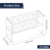 Glass Display Stands, Test Tube Display Stands, Lab Supplies, Clear, 47x140x89.5mm