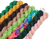 Nylon Thread, Mixed Color, 1mm, 1bundle/color, 20bundles/set