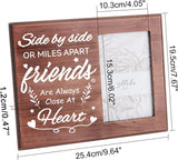 MDF Wood Photo Frames, for Tabletop Display Photo Frame, Rectangle with Word, Word, 195x254x12mm