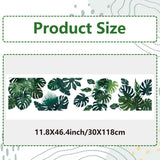 PVC Wall Stickers, for Window Decorations, Leaf, 290x1160mm