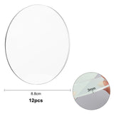 Acrylic Board, Flat Round, Clear, 88x3mm