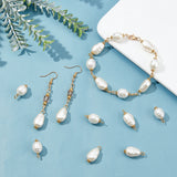 80Pcs 4 Style Acrylic Links & Pendants, with Acrylic Imitation Pearl Beads, Iron Pins and Alloy Spacer Beads, White, Antique Golden, 17.5~25x10~10.5x8~10mm, Hole: 1.6~2.5mm, 20pcs/style