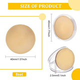 8Pcs Blank Iron Discs, with Plastic Box, Flat Round, for DIY Souvenir Medals, Commemorative Coin, Golden, 40x2.5mm