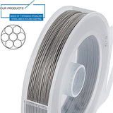 Tiger Tail Wire, Stainless Steel Wire, Stainless Steel Color, 0.5mm, about 196.85 Feet(60m)/roll