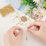 600Pcs Rack Plating Brass Spacer Beads, Long-Lasting Plated, Round, Real 18K Gold Plated, 3x2.7mm, Hole: 1.2mm