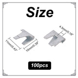 Iron Cage Building Clip, Wire Cage Buckle Clips, Platinum, 10x11x4.5mm, about 100Pcs/set