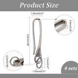 DIY Keychain Making Kit, Including Zinc Alloy Hook Clasps with Jump Ring, Iron Split Key Rings, Gunmetal