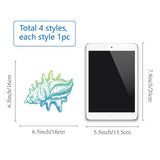 PVC Window Sticker, Flat Round Shape, for Window or Stairway  Home Decoration, Shell Pattern, 180x180x0.3mm