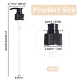 Plastic Dispensing Pumps, Fits for Shampoo, Sanitizer, Lotion, Conditioner Jugs Bottles, Black, 21.5x4.7x3cm