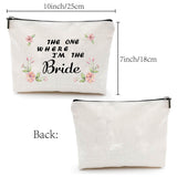 12# Cotton-polyester Bag, Stroage Bag, Rectangle, Flower Pattern, 18x25cm