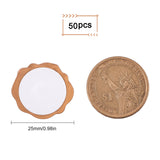 50Pcs Adhesive Wax Seal Stickers, Envelope Seal Decoration, for Craft Scrapbook DIY Gift, Pineapple Pattern, 2.5cm