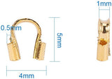 1Box Brass Wire Guardians, Mixed Color, 5x4x1mm, Hole: 0.5mm, about 540pcs/box