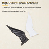 2 Sets 2 Colors Zinc Alloy with Self Adhesive Car Decoration, Wings Car Sticker, for Car Auto Logos Decoration, Mixed Color, 105x37x5.5mm, 2pcs/set, 1 set/color