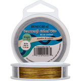 Tiger Tail Wire, 304 Stainless Steel Wire, Goldenrod, 0.45mm, about 164.04 Feet(50m)/roll