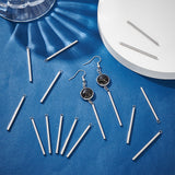 nicraftale 30Pcs 304 Stainless Steel Pendants, Bar, Stainless Steel Color, 43x2x2mm, Hole: 1.8mm
