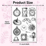 Custom PVC Plastic Clear Stamps, for DIY Scrapbooking, Photo Album Decorative, Cards Making, Stamp Sheets, Film Frame, Clock, 160x110x3mm