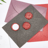 Adhesive Wax Seal Stickers, For Envelope Seal, Indian Red, 30.8x30.8x2.2mm