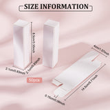 Cardboard Boxes, for Lipstick, Rectangle, White, 2.1x2.1x8.5cm