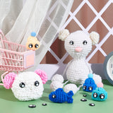 80pcs 4 style Craft Plastic Doll Eyes, Stuffed Toy Eyes, Flat Round, Black, 8~16mm, 20pcs/style