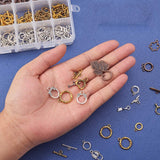 Mixed Tibetan Style Toggle Clasps, Mixed Color, Toggle: 15~25x10~15mm, Bar: 15~25mm, Hole: 2~3mm, 100sets/box