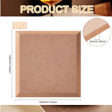 MDF Wood Boards, Ceramic Clay Drying Board, Ceramic Making Tools, Square, Tan, 19.9x19.9x1.5cm