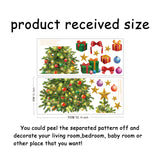 PVC Wall Stickers, Wall Decoration, Christmas Tree, 900x390mm, 2pcs/set