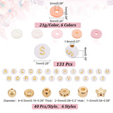 DIY Beads Jewelry Making Finding Kit, Including Polymer Clay Disc & Plastic & Acrylic Beads, Column & Star & Flower & Letter, Pink, 4~7x4~7x1~5mm, Hole: 1~2mm